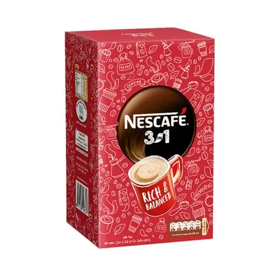 Nestlé Nescafe 3 in 1 Coffee Mix Sachet Box 15 gm