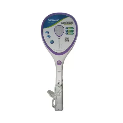 Weidasi Multifunction Electric Mosquito Swatter With Led Light And Charger (Gray)