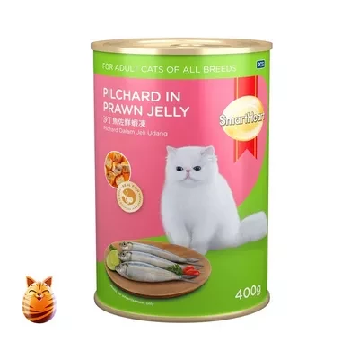 SmartHeart Adult Cat Canned Food Pilchard in Prawn Jelly