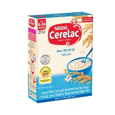Nestlé Cerelac Rice With Milk Baby Food (6 M+)