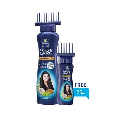 Parachute Extra Care Anti Hairfall Oil (Free Parachute Extra Care Anti Hairfall Oil 75 ml)