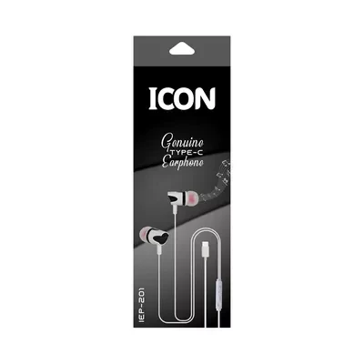 Icon Genuine Earphone Type - C White (IEP-201)