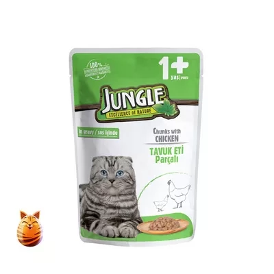 Jungle Pouch Chicken Adult Cat Food
