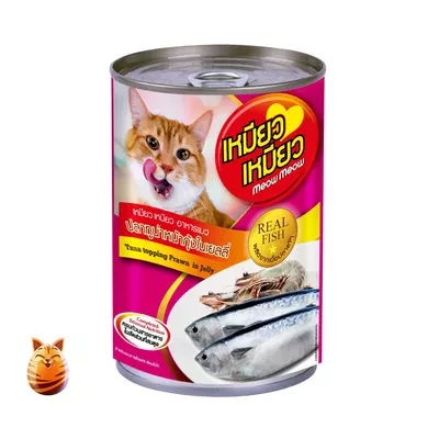 Meow Meow Can Tuna Topping Prawn In Jelly