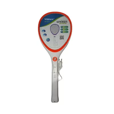 Weidasi Multifunction Electric Mosquito Swatter With Led Light And Charger (Orange)
