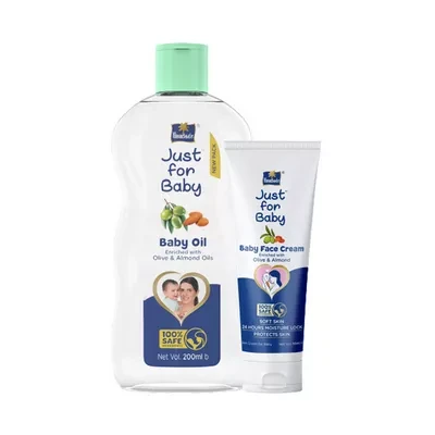 Parachute Just for Baby - Baby Lotion (Free Baby Face Cream 50 gm)