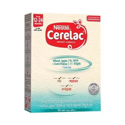 Nestlé Cerelac 4 Apple Corn Flakes (12 M+)