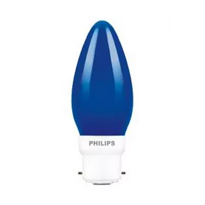 Philips Deco LED Candle Bulb Blue 0.5 Watt (Pin)