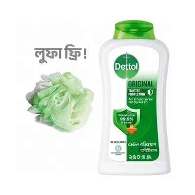 Dettol Original Antibacterial Bodywash Pine Fragrance (Free Loofah Box)