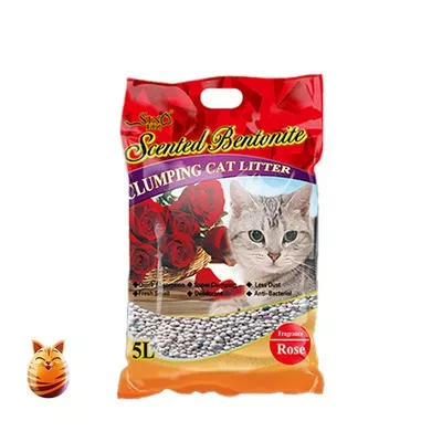 Sinofiz Scented Bentonite Clumping Cat Litter (Rose Flavour)
