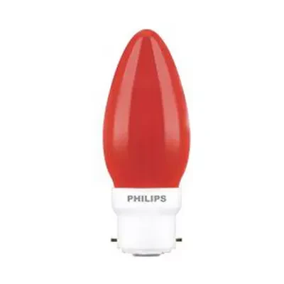 Philips Deco LED Candle Bulb Red 0.5 Watt (Pin)