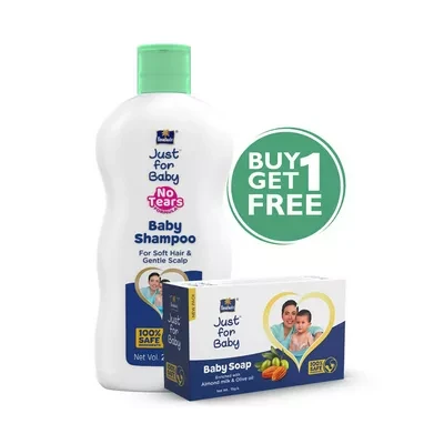 Parachute Just For Baby - Baby Shampoo (Free 75 gm Baby Soap)