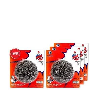 Rok Dishwashing Mega Steel Scourer (Buy 3 Get 1 Free)
