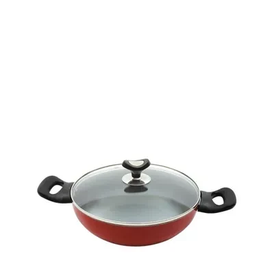 RFL Topper Non Stick Glamour Pan with Lid 26 cm (Red)